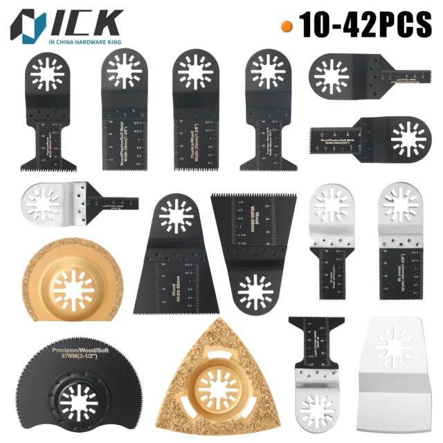 Oscillating Saw Blades Set — Universal Closed-Back Blades