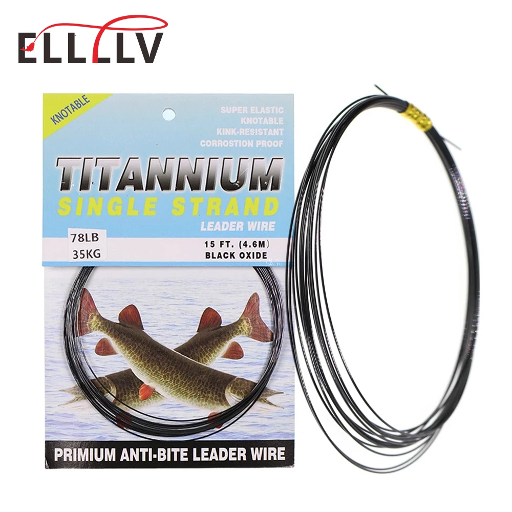 Kink-Resistant Nickel Titanium Fishing Leader Line (15ft)