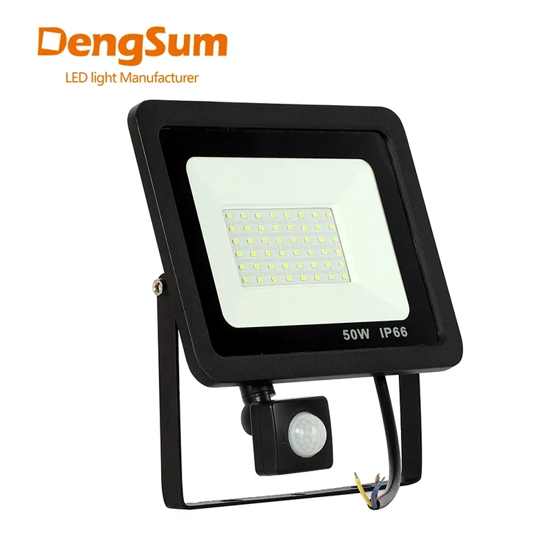 Induction LED Flood Light with Adjustable PIR Sensor