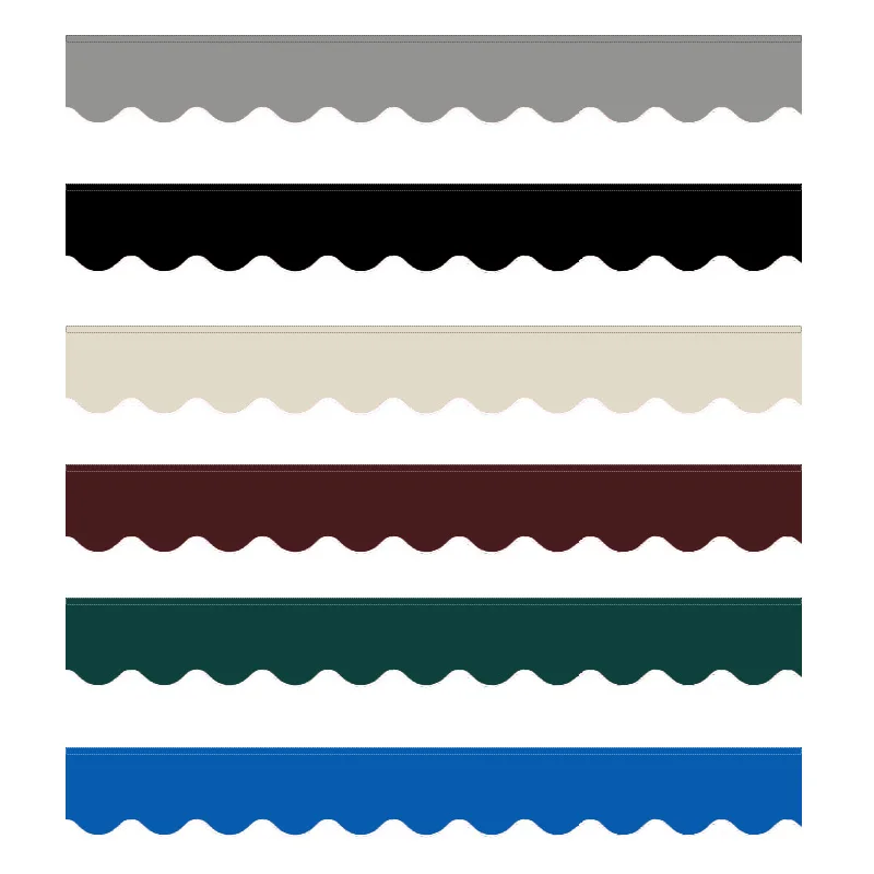 Custom Waterproof Patio Awning Fabric — Wavy Valance
