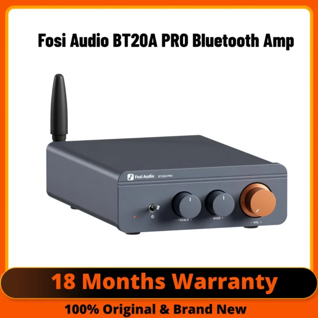 Fosi Audio BT20A Pro TPA3255 Bluetooth Power Amplifier