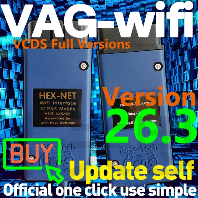 HEX-WiFi VAG COM OBDII Scanner for VW-Audi (V2 Kit)