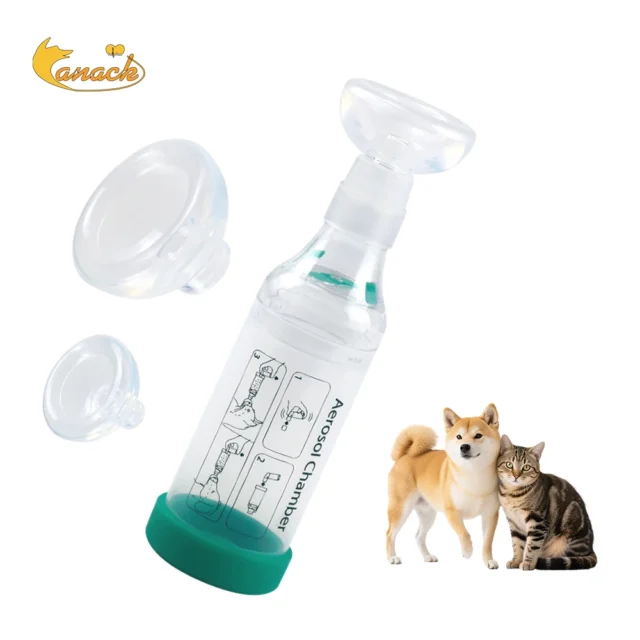 Cat Aerosol Chamber Portable Inhaler Spacer with Breathing Indicator