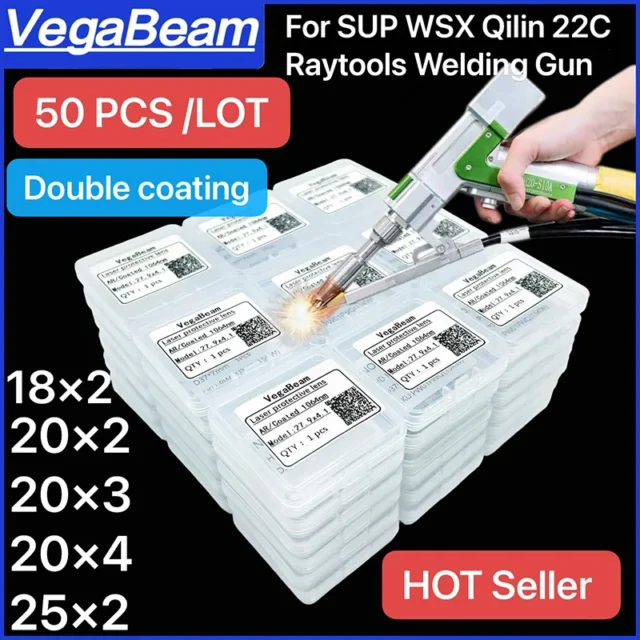 50 PCS Laser Protective Window Lenses for Handheld Welding Guns