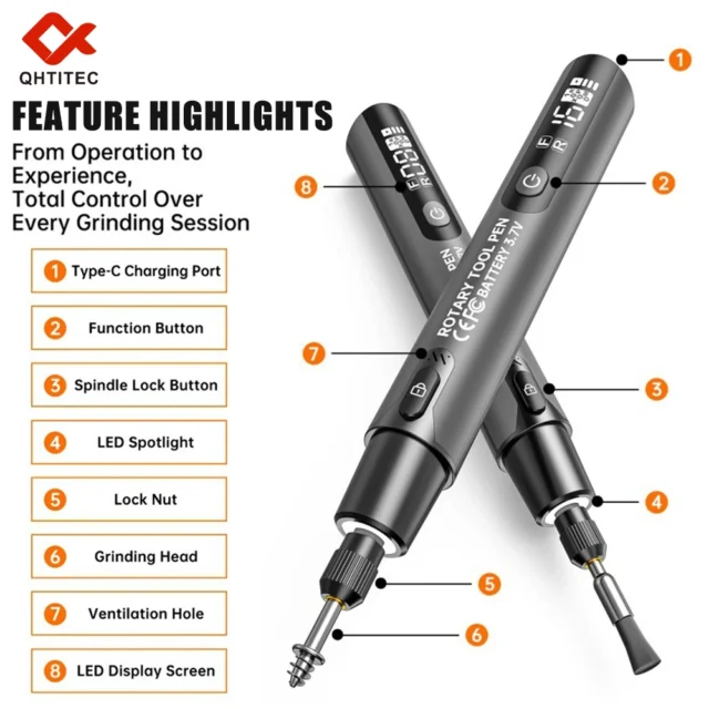 JCD Mini Cordless Grinder Engraving Pen for Jewelry
