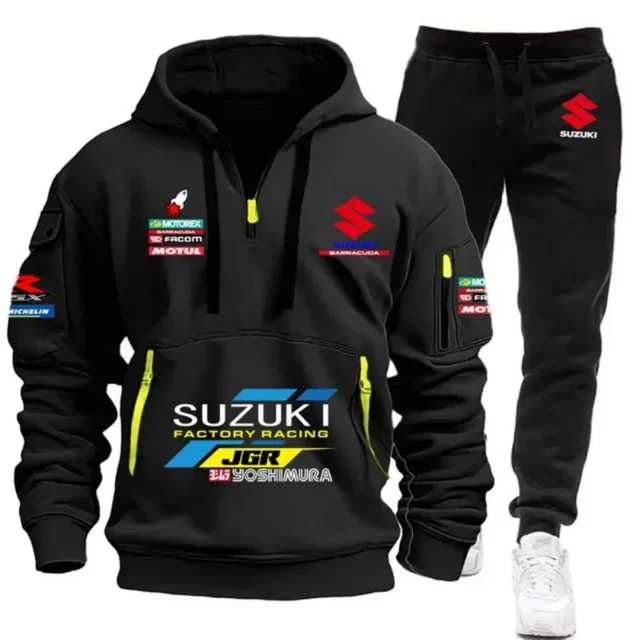2026 Suzuki Men's Hoodie Two-Piece Sport Set