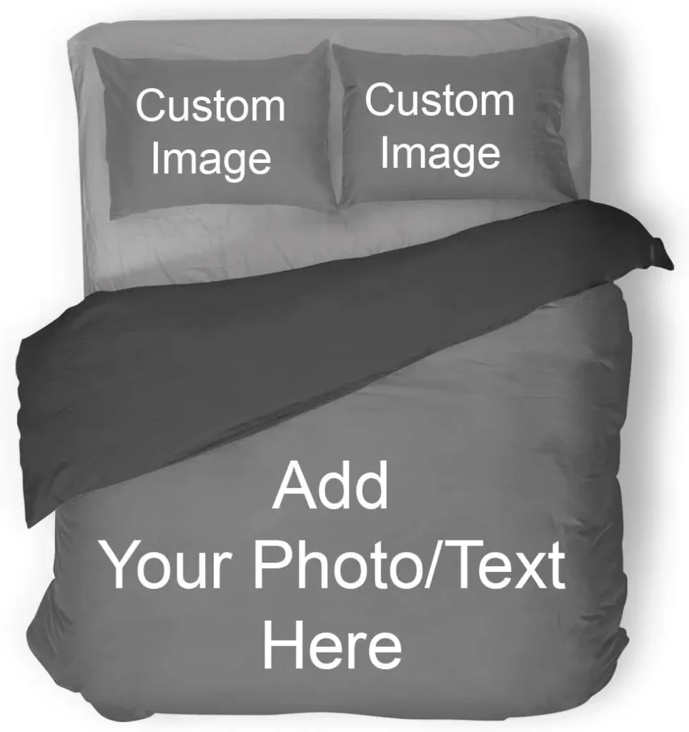 Custom Photo Personalized 3‑Piece Duvet Cover Set