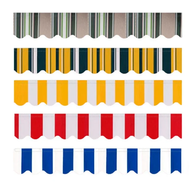 Waterproof Wavy Valance Fabric Strips for Patio Awning