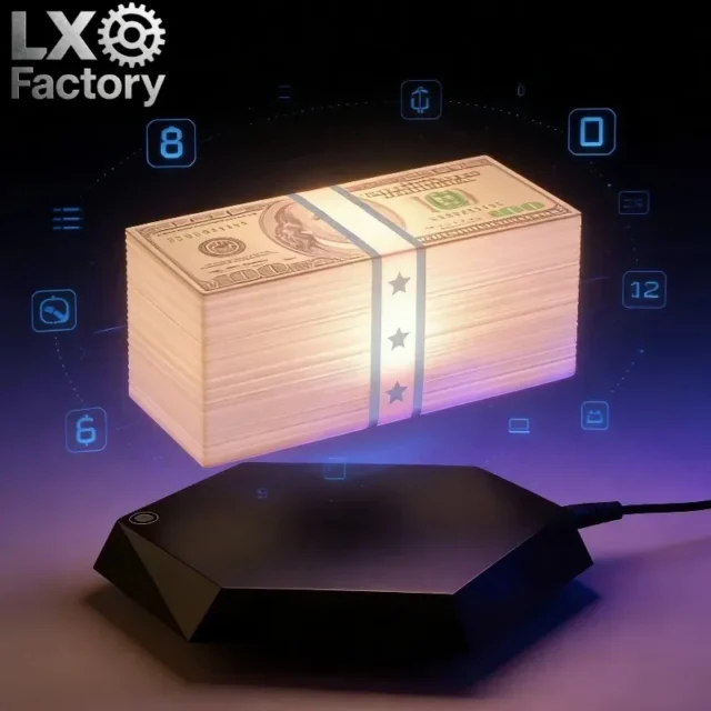 Floating Money Lamp Maglev Golden Lantern