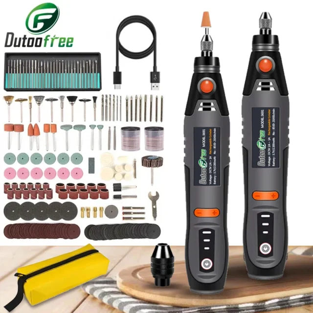 USB Cordless Rotary Tool Mini Drill DIY Set