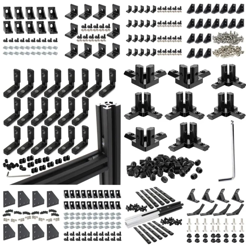 2020 T-Slot Right-Angle Corner Bracket with Screws