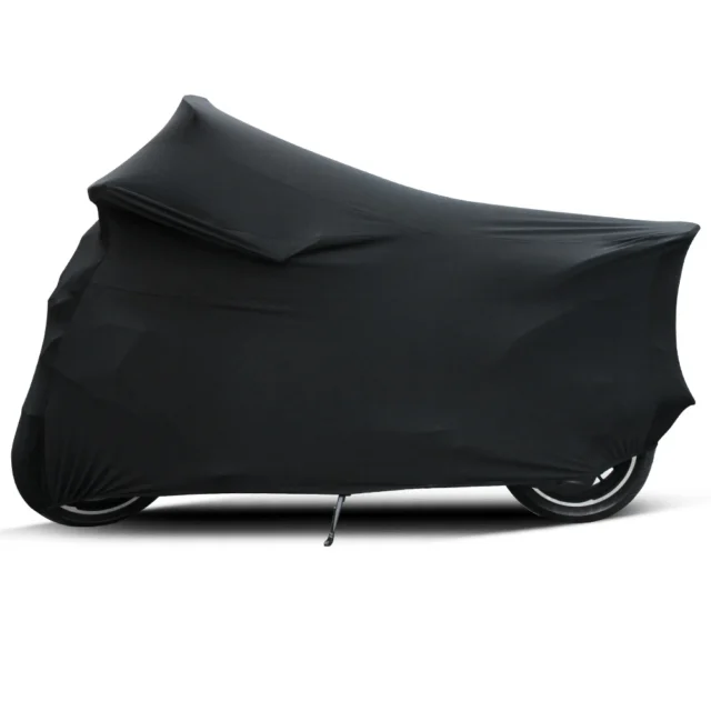 Elastic Fabric Motorcycle Cover — UV Protector, Universal Fit