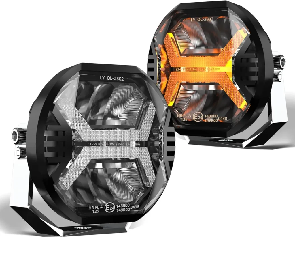 4 Inch Amber LED Work Light Bar — 12V Offroad Spotlight