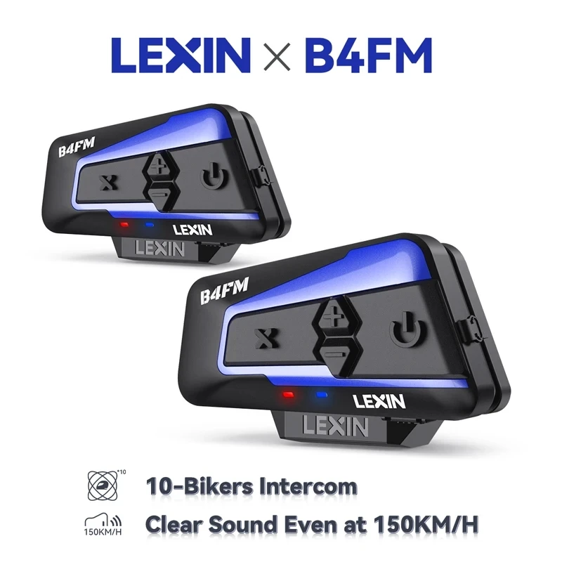 Lexin B4FM-X Bluetooth Motorcycle Intercom Headsets