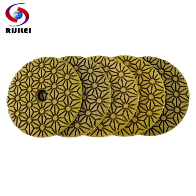 RIJILEI almohadillas pulido piedra 100 mm (5 uds)