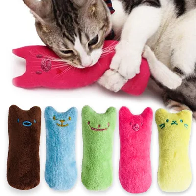 juguete hierba gatera gatos - Juguete de peluche con hierba gatera para gatos, masticar