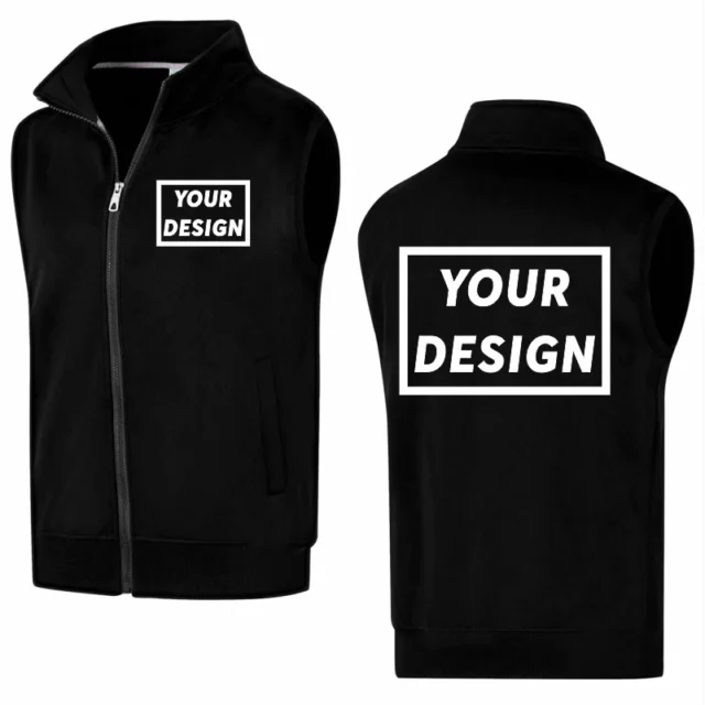 Chaleco polar de invierno con logotipo personalizado