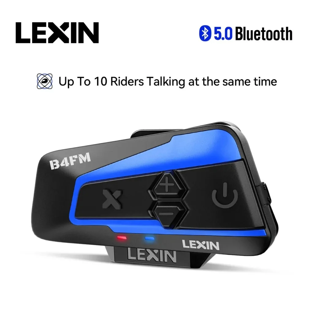 Lexin LX-B4FM-X intercomunicador Bluetooth para 10 conductores