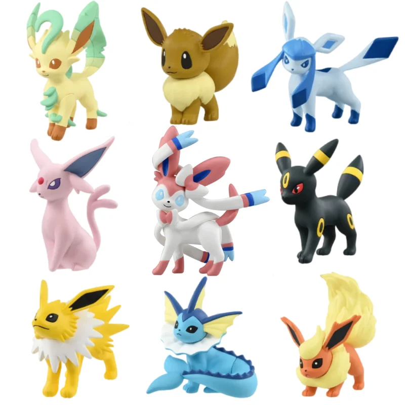 Figuras Pokémon Eevee en caja original — TAKARA TOMY