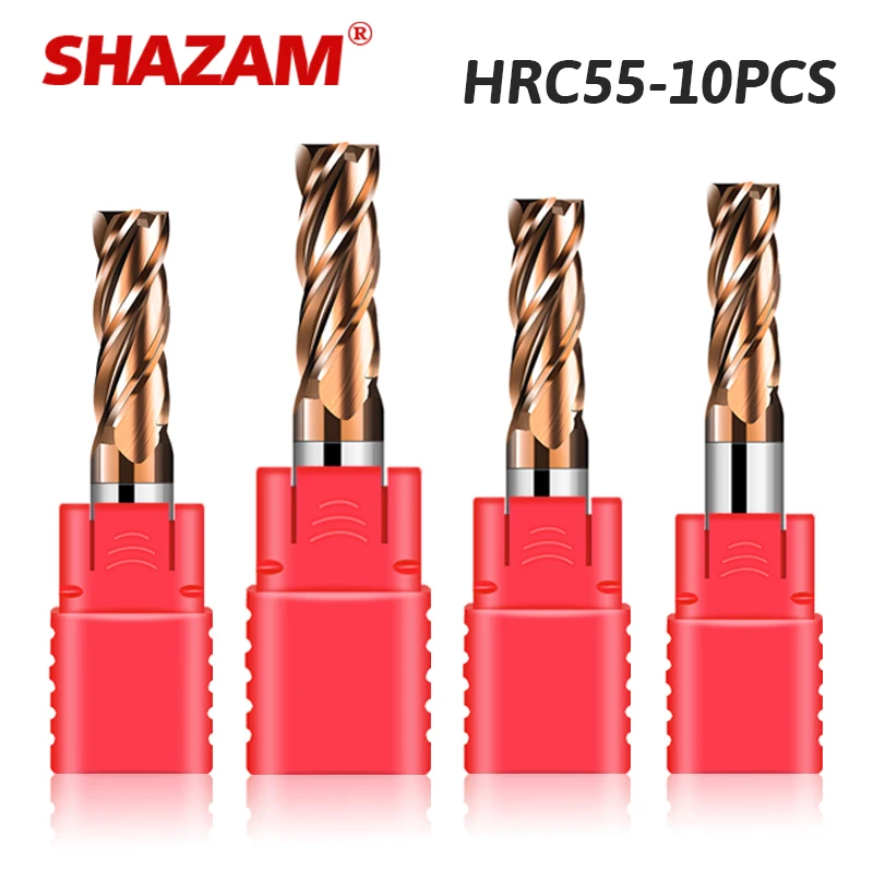 SHAZAM Fresa de extremo plano (lote 10 piezas)