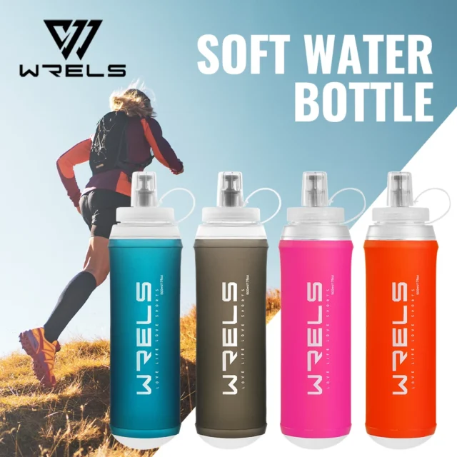 WRELS botella plegable 500ML en TPU sin BPA
