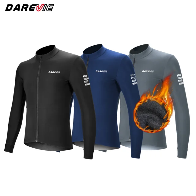 DAREVIE Camiseta térmica de ciclismo para hombre