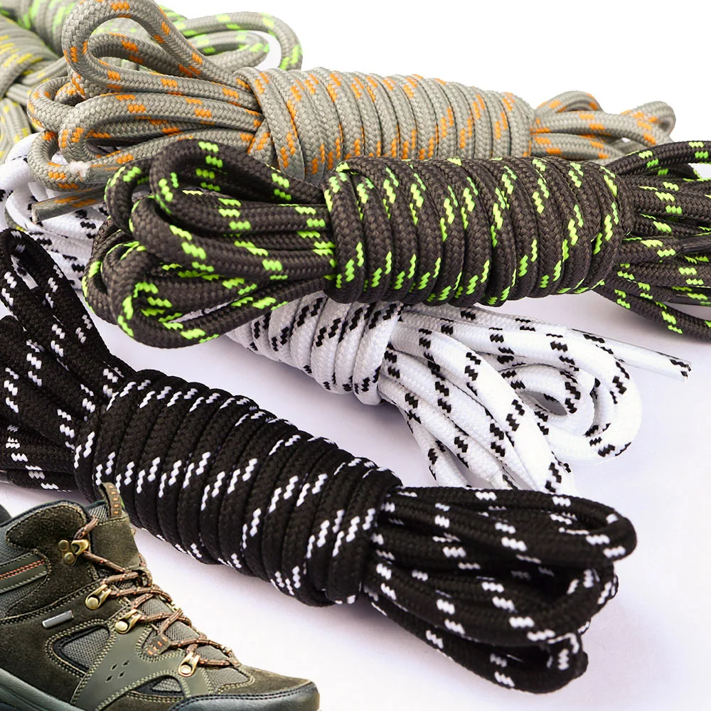 Cordones redondos 5mm con puntos de flores para calzado