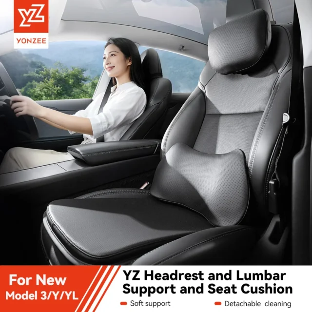 YZ Cojín cervical y lumbar compatible Tesla Model 3/Y