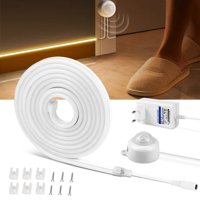 Tira LED con sensor PIR inalámbrico para decoración