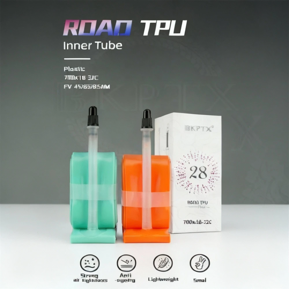 BKPTX Cámara de aire TPU naranja con válvula francesa
