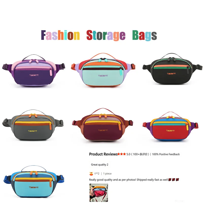 Bolsa de almacenamiento impermeable con cremallera, 1 ud.