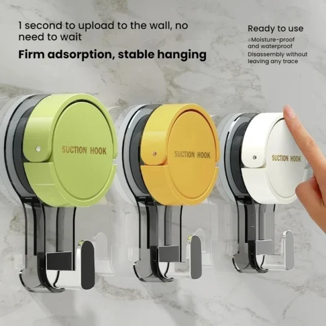 ganchos de succión - Ganchos de Succión 1/4/8 Piezas - Fuerte Vacío, Sin Perforación