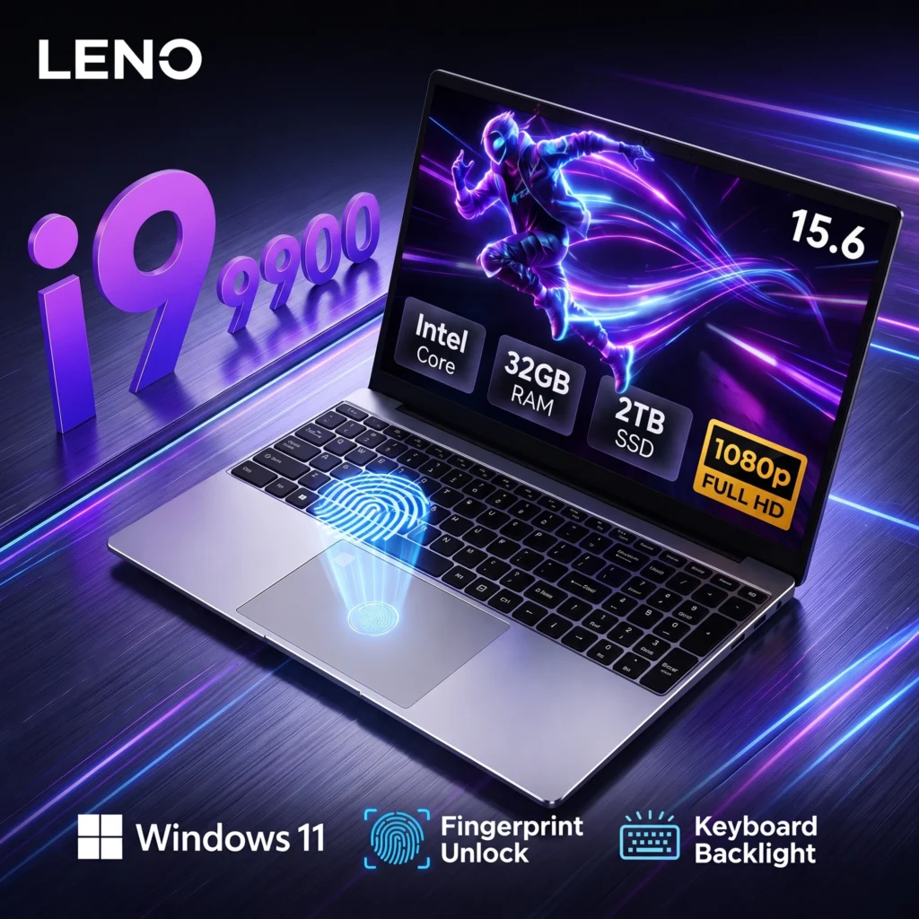 LENO portátil 15.6″ Intel Core i9, 32GB, 2TB