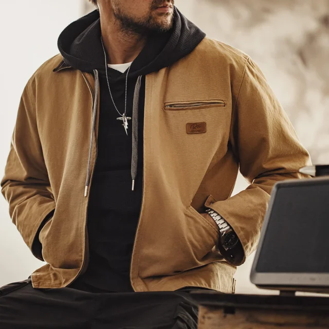 Maden Chaqueta Retro J001 Detroit de lona pesada