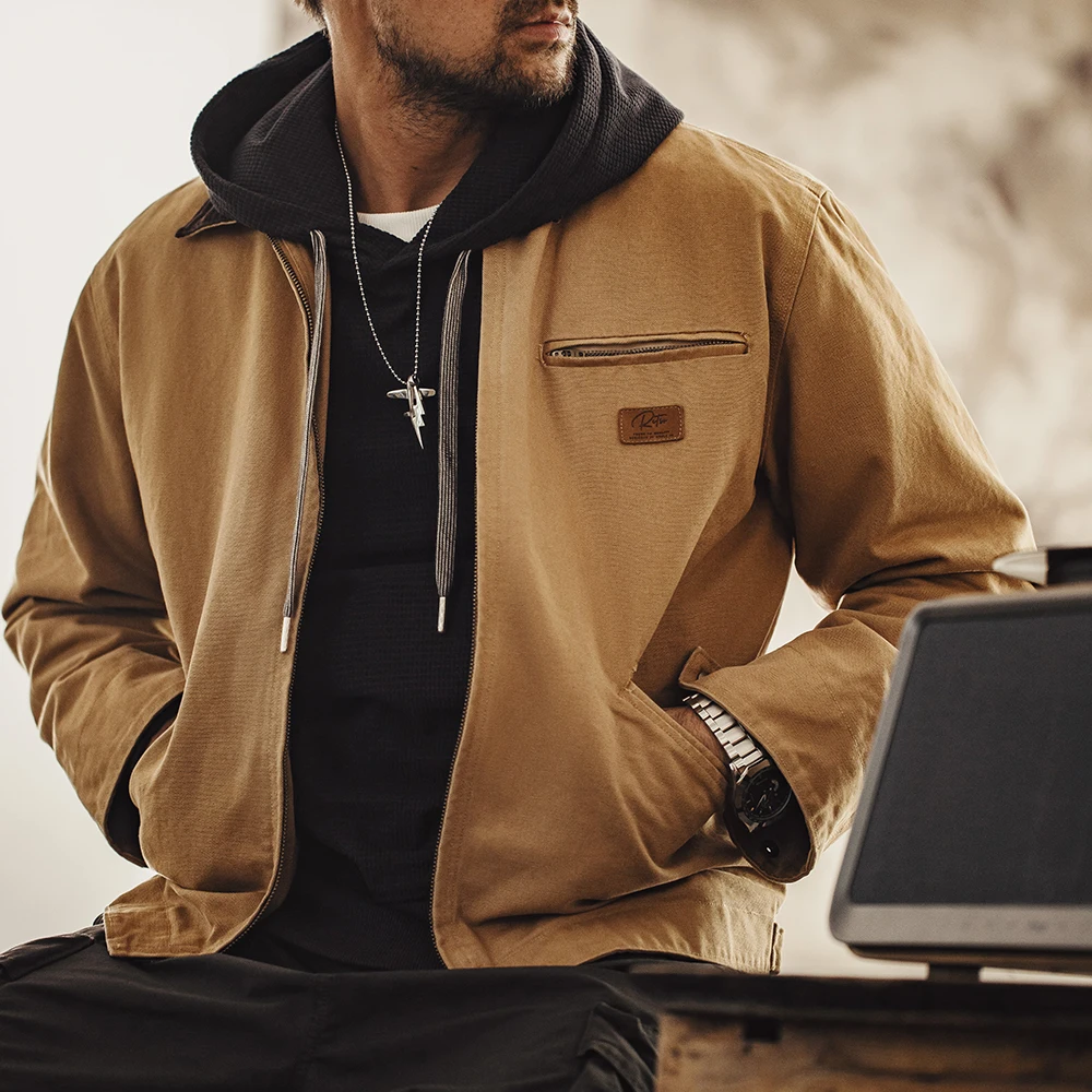 Maden Chaqueta Retro J001 Detroit de lona pesada