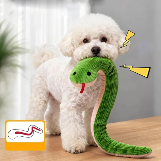 juguete serpiente mascotas - Juguete interactivo en forma de serpiente, 16.5 pulgadas