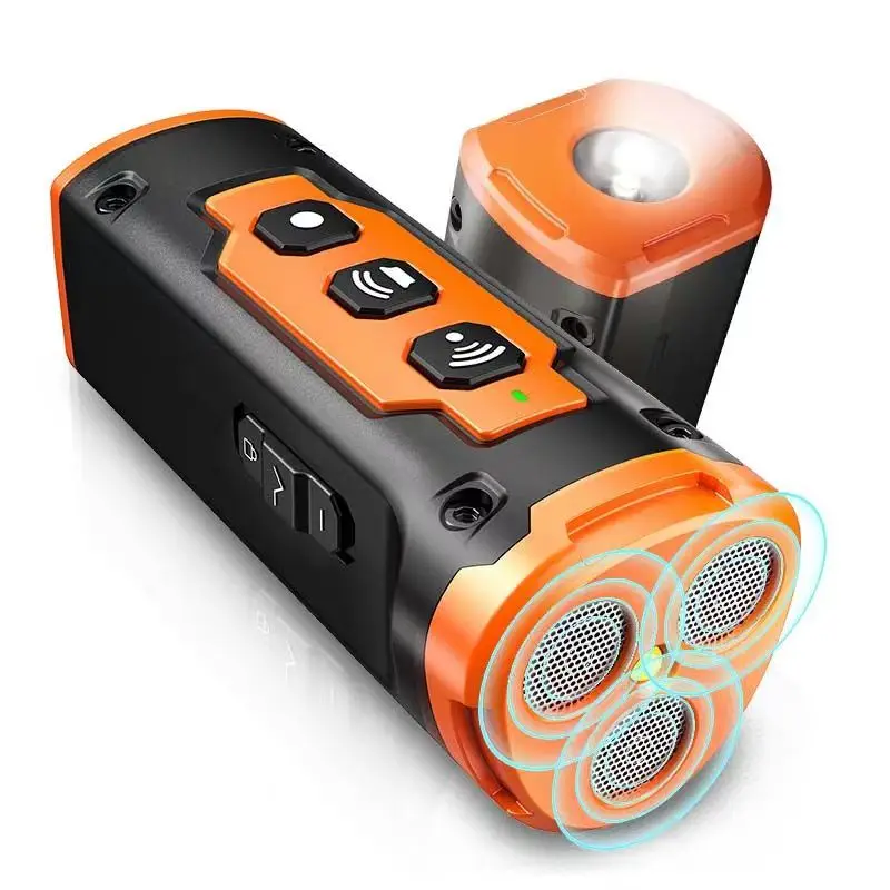 Repelente ultrasónico para perros recargable con linterna LED