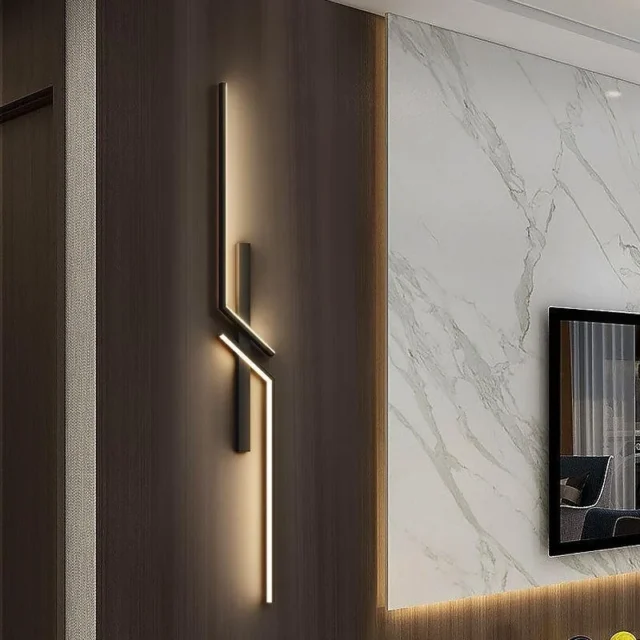 luz LED pared minimalista - Luz LED de pared minimalista para iluminación ambiental