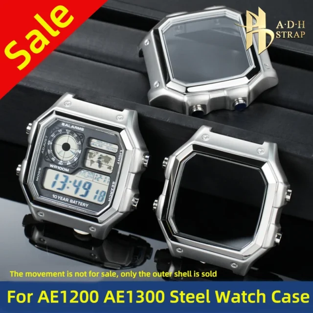 Caja Casio AE-1200WH - Caja metálica modificada para Casio AE-1200WH 3299