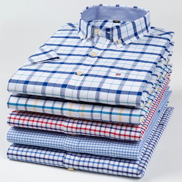Camisa de manga corta verano 7XL 100% algodón