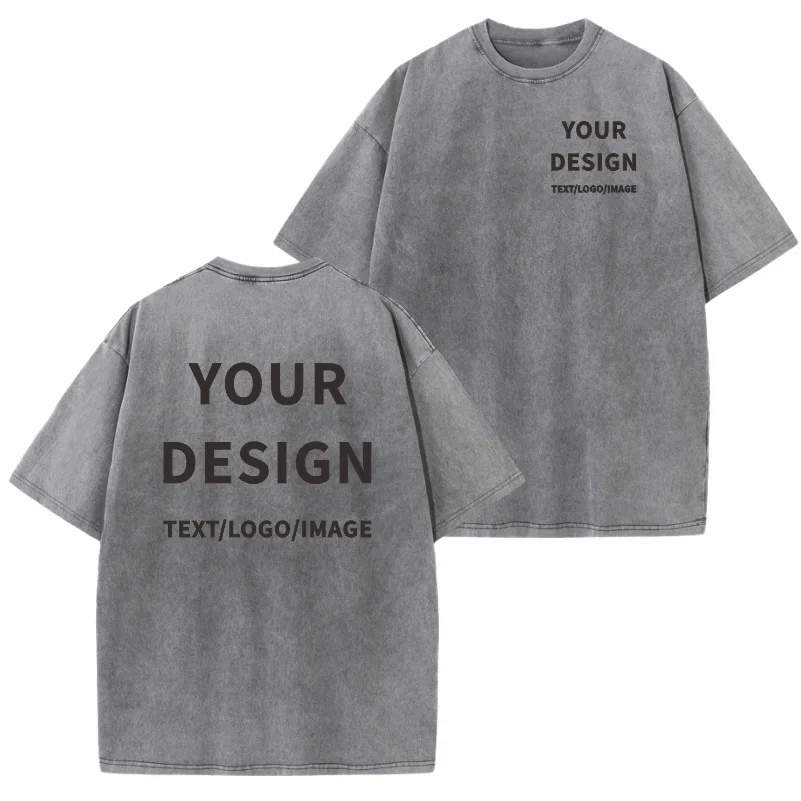 Camiseta 100% algodón con logotipo personalizado