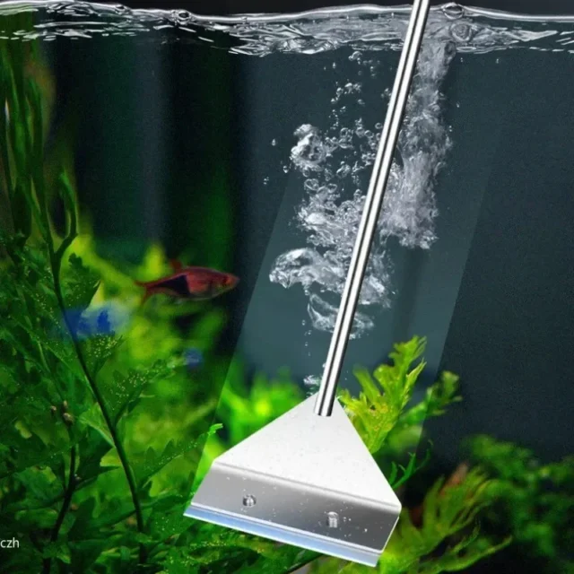 raspador algas acuario - Herramientas de limpieza para acuarios — raspador doble