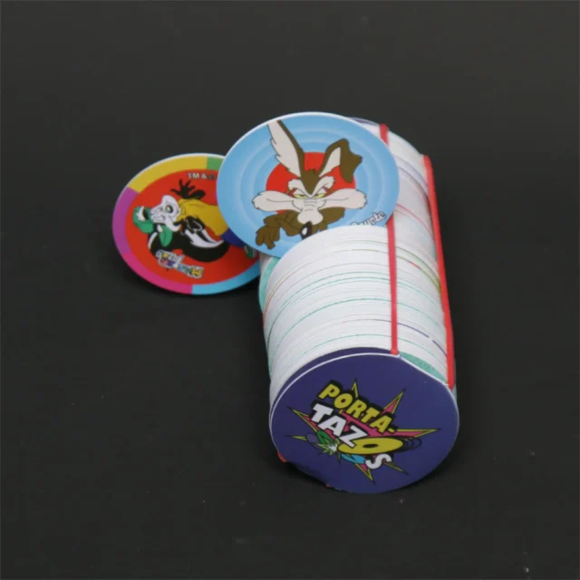 Lote de Tazos Looney Cartoon Tunes con álbum de colección