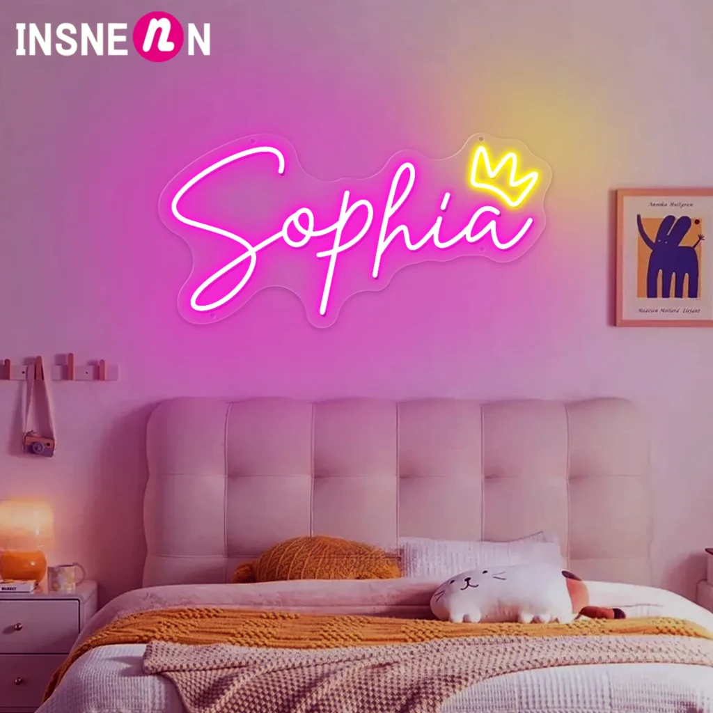 Letrero LED personalizado con nombre para decoración