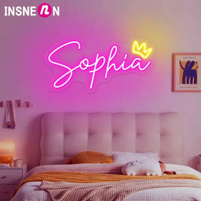 Letrero LED personalizado con nombre para decoración