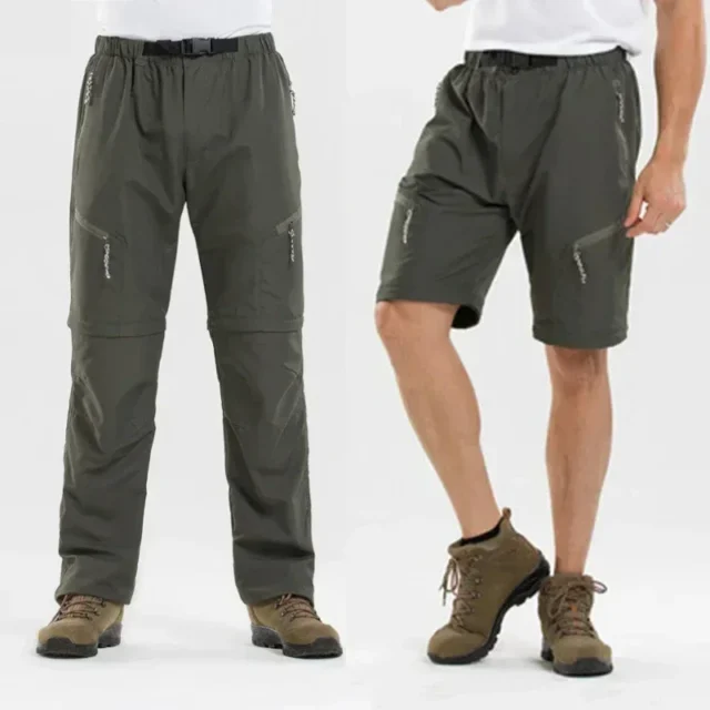 Pantalones tácticos de verano desmontables para senderismo