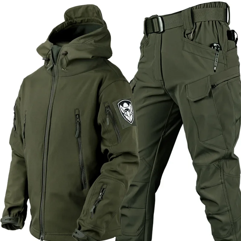 Conjunto impermeable con capucha para pesca, talla 5XL