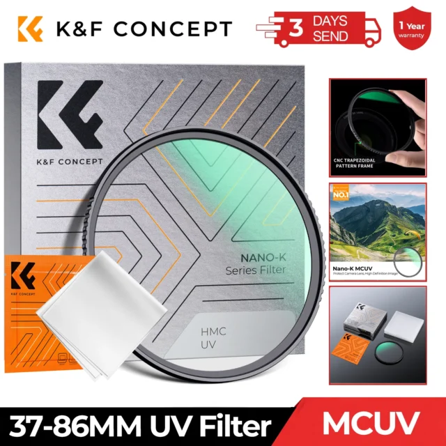 Filtro UV K&F CONCEPT ultradelgado MC para objetivos