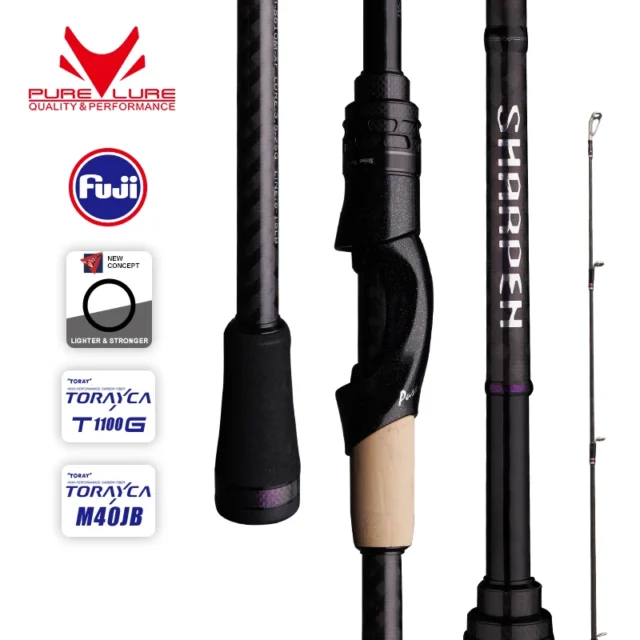 PURELURE SHARPEN — señuelo suave de viaje con componentes FUJI