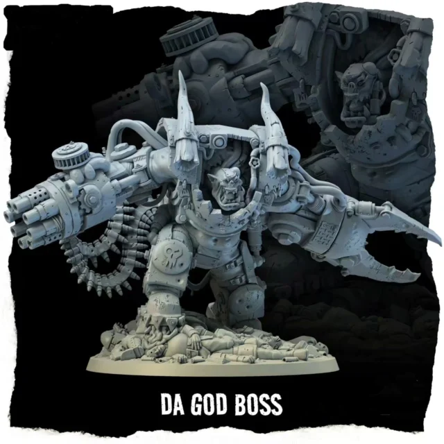 Kit de resina Wargame 28523 Orc Bone Uncle